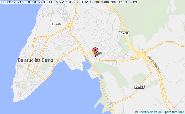 plan association Comite De Quartier Des Marines De Thau Balaruc-les-Bains