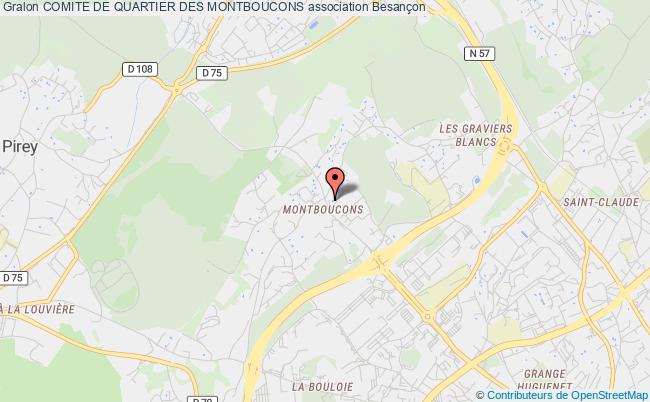 plan association Comite De Quartier Des Montboucons Besançon