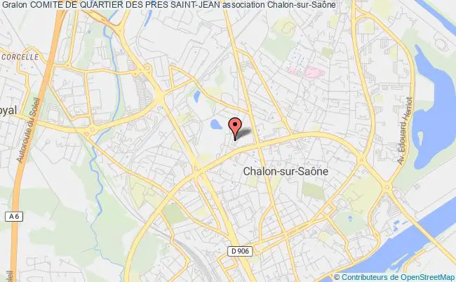 plan association Comite De Quartier Des Pres Saint-jean Chalon-sur-Saône