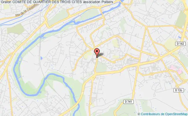plan association Comite De Quartier Des Trois Cites Poitiers