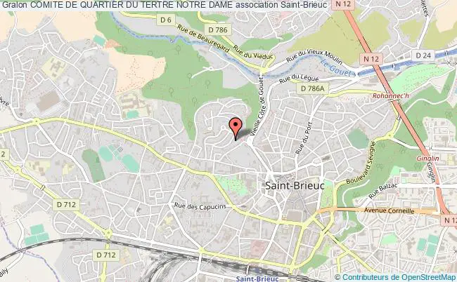 plan association Comite De Quartier Du Tertre Notre Dame Saint-Brieuc