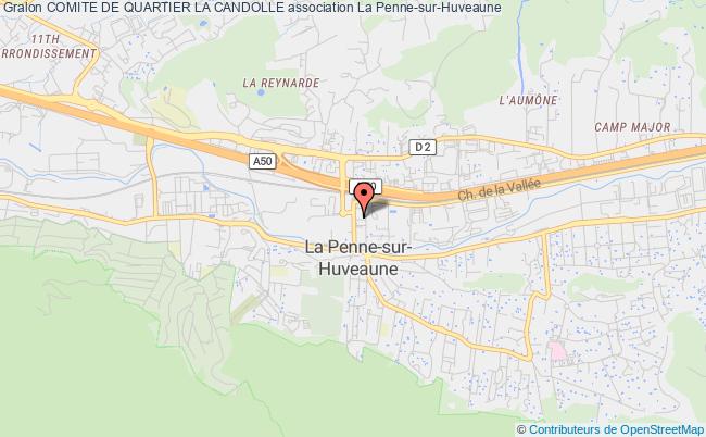 plan association Comite De Quartier La Candolle La    Penne-sur-Huveaune