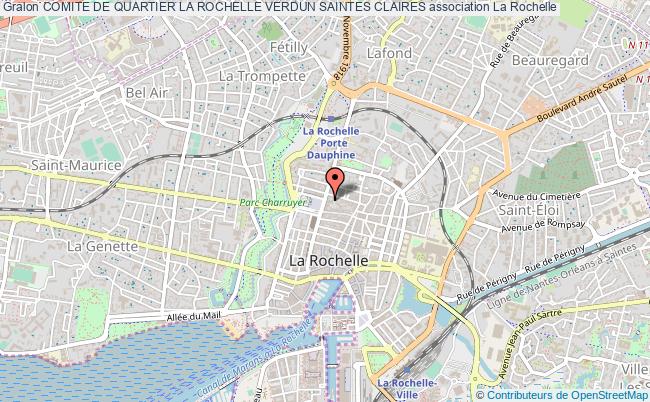 plan association Comite De Quartier La Rochelle Verdun Saintes Claires La Rochelle