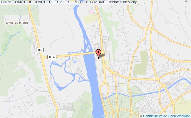 plan association Comite De Quartier Les Ailes - Port De Charmeil Vichy