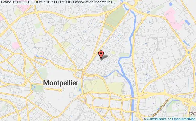 plan association Comite De Quartier Les Aubes Montpellier