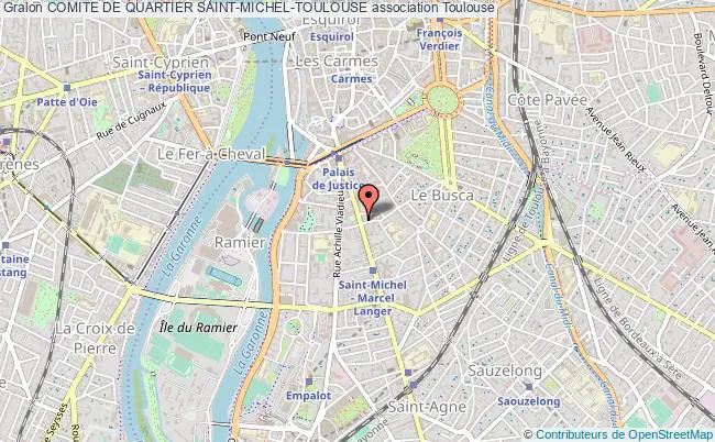 plan association Comite De Quartier Saint-michel-toulouse Toulouse