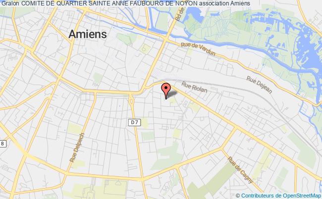 plan association Comite De Quartier Sainte Anne Faubourg De Noyon Amiens