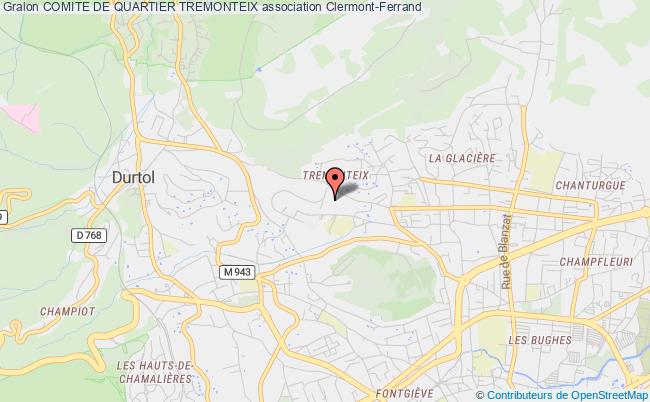 plan association Comite De Quartier Tremonteix Clermont-Ferrand