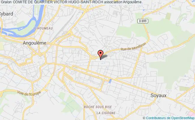 plan association Comite De Quartier Victor Hugo-saint-roch Angoulême