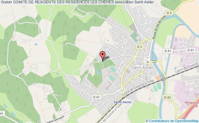plan association Comite De Residents Des Residences Les Chenes Saint-Astier