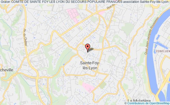 plan association Comite De Sainte Foy Les Lyon Du Secours Populaire Francais Sainte-Foy-lès-Lyon