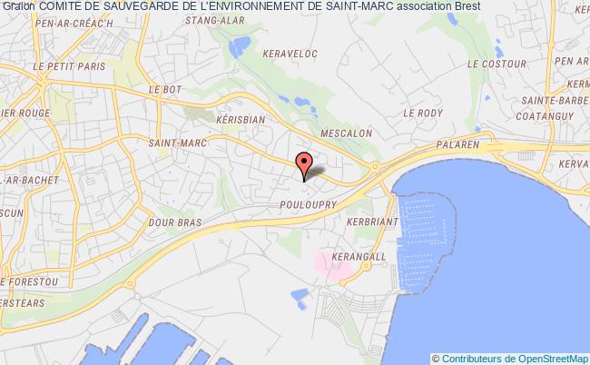 plan association Comite De Sauvegarde De L'environnement De Saint-marc Brest