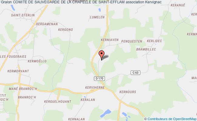 plan association Comite De Sauvegarde De La Chapelle De Saint-efflam Kervignac