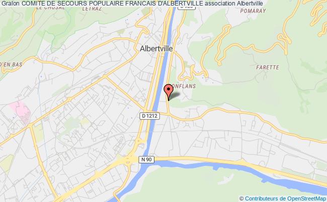 plan association Comite De Secours Populaire Francais D'albertville Albertville