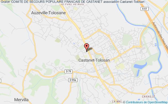 plan association Comite De Secours Populaire Francais De Castanet Castanet-Tolosan