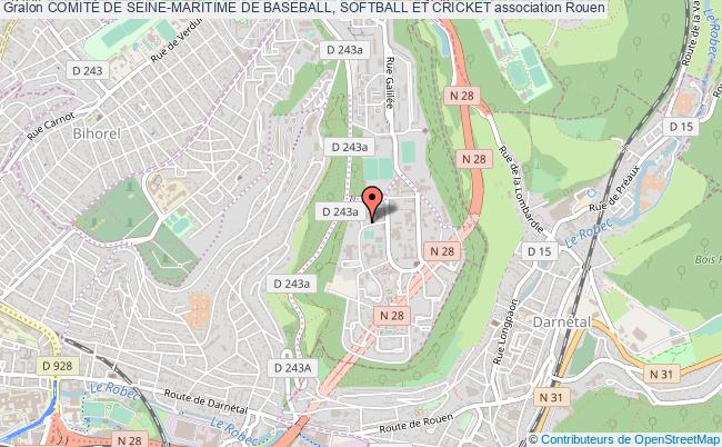 plan association ComitÉ De Seine-maritime De Baseball, Softball Et Cricket Rouen