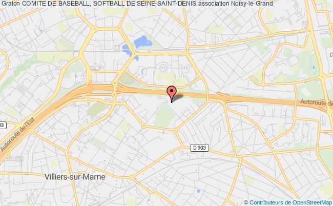 plan association Comite De Seine-saint-denis De Baseball,softball Et Cricket Pantin  cedex