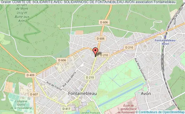 plan association Comite De Solidarite Avec Solidarnosc De Fontainebleau-avon Fontainebleau
