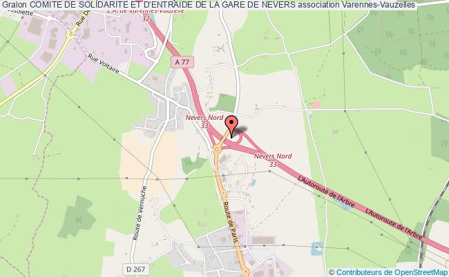 plan association Comite De Solidarite Et D'entraide De La Gare De Nevers Varennes-Vauzelles