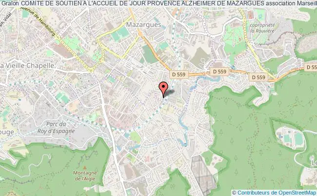 plan association Comite De Soutien A L'accueil De Jour Provence Alzheimer De Mazargues Marseille