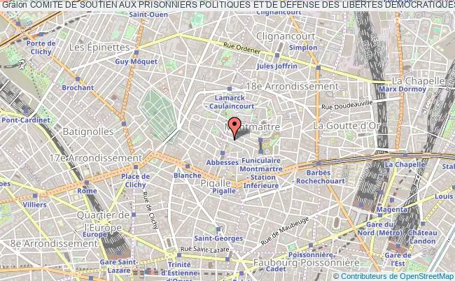 plan association Comite De Soutien Aux Prisonniers Politiques Et De Defense Des Libertes Democratiques En Ethiopie Paris