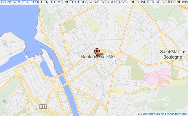 plan association ComitÉ De Soutien Des Malades Et Des Accidents Du Travail Du Quartier De Boulogne Boulogne-sur-Mer