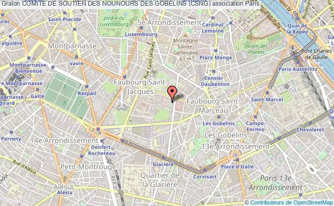 plan association Comite De Soutien Des Nounours Des Gobelins (csng) Paris