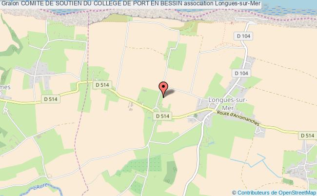plan association Comite De Soutien Du College De Port En Bessin Longues-sur-Mer