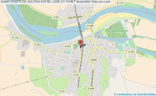 plan association Comite De Soutien Entre Loire Et Foret Sully-sur-Loire