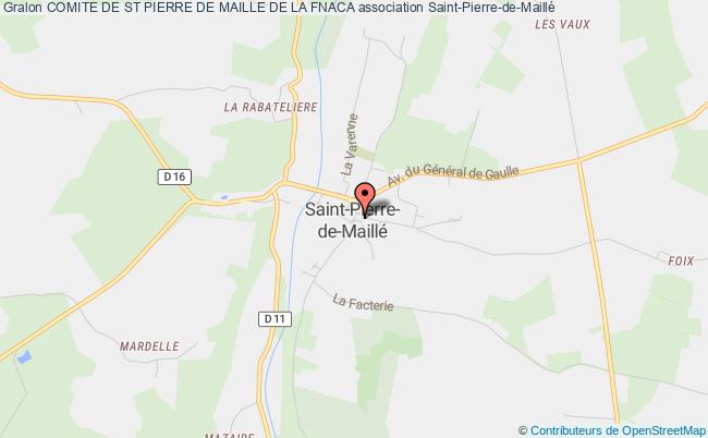 plan association Comite De St Pierre De Maille De La Fnaca Saint-Pierre-de-Maillé