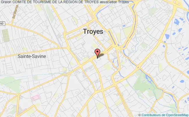 plan association Comite De Tourisme De La Region De Troyes Troyes
