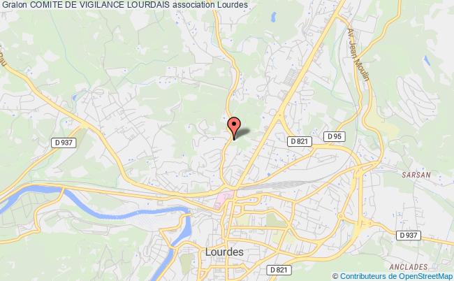 plan association Comite De Vigilance Lourdais Lourdes