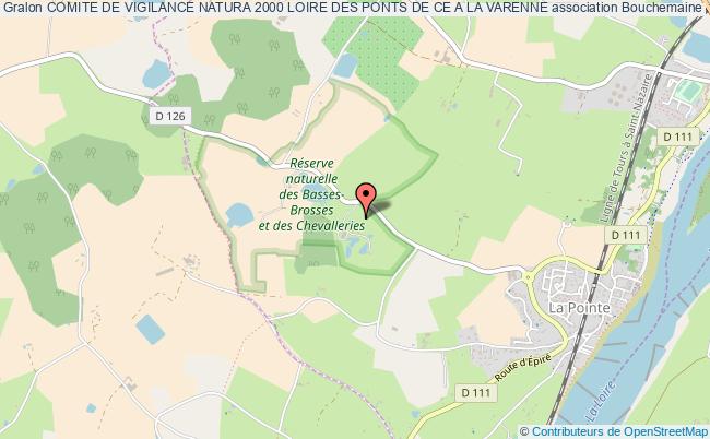 plan association Comite De Vigilance Natura 2000 Loire Des Ponts De Ce A La Varenne Bouchemaine
