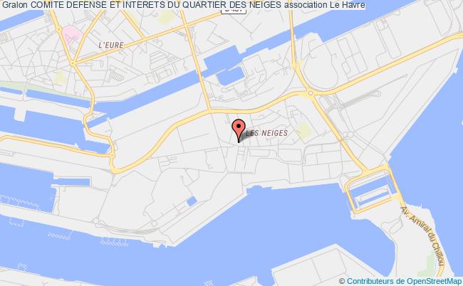 plan association Comite Defense Et Interets Du Quartier Des Neiges Le Havre