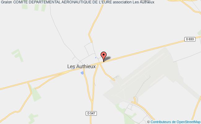 plan association Comite Departemental Aeronautique De L'eure Les   Authieux