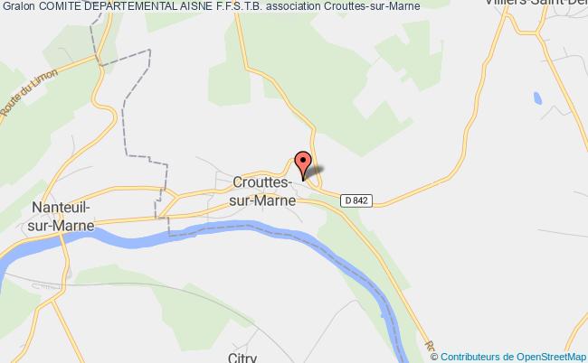 plan association Comite Departemental Aisne F.f.s.t.b. Crouttes-sur-Marne