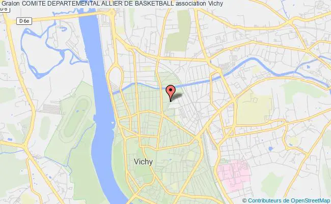 plan association Comite Departemental Allier De Basketball Vichy