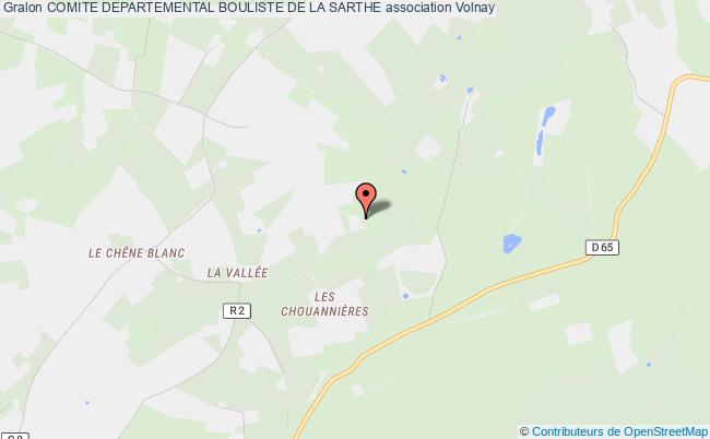 plan association Comite Departemental Bouliste De La Sarthe Volnay