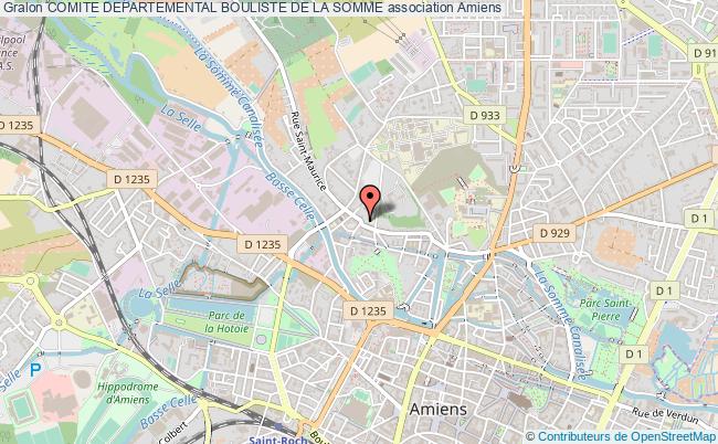 plan association Comite Departemental Bouliste De La Somme Amiens