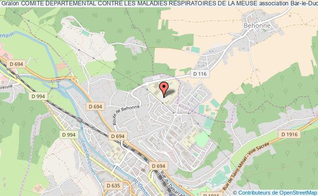 plan association Comite Departemental Contre Les Maladies Respiratoires De La Meuse Bar-le-Duc