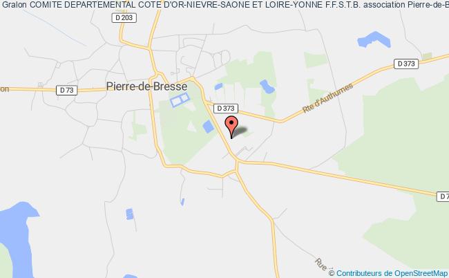 plan association Comite Departemental Cote D'or-nievre-saone Et Loire-yonne F.f.s.t.b. Pierre-de-Bresse