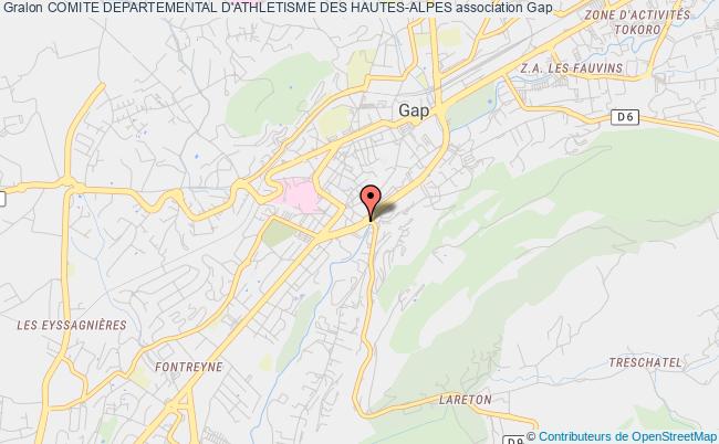 plan association Comite Departemental D'athletisme Des Hautes-alpes Gap