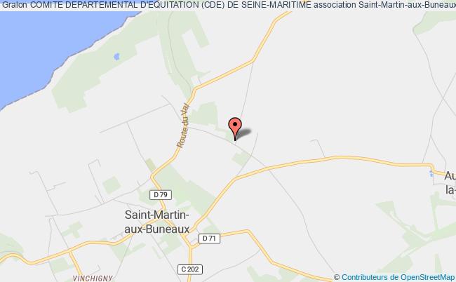 plan association Comite Departemental D'equitation (cde) De Seine-maritime Saint-Martin-aux-Buneaux