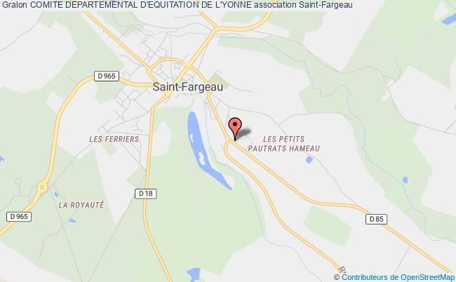 plan association Comite Departemental D'equitation De L'yonne Saint-Fargeau