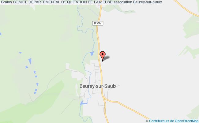 plan association Comite Departemental D'equitation De La Meuse Beurey-sur-Saulx