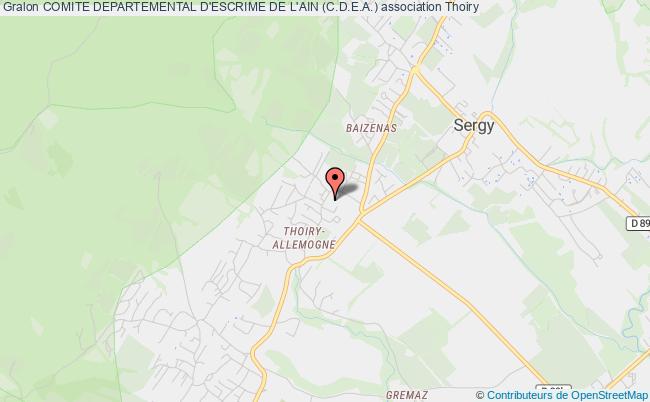 plan association Comite Departemental D'escrime De L'ain (c.d.e.a.) Thoiry