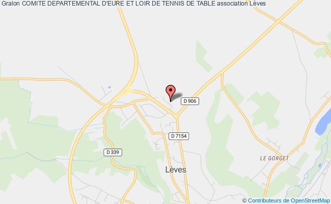plan association Comite Departemental D'eure Et Loir De Tennis De Table Lèves