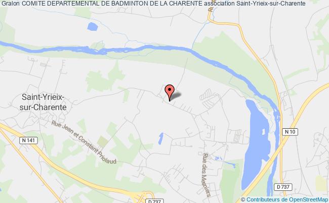 plan association Comite Departemental De Badminton De La Charente Saint-Yrieix-sur-Charente