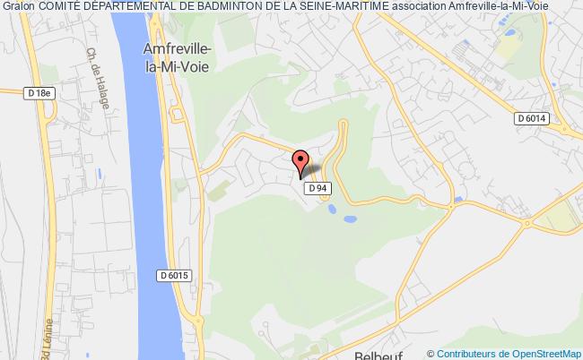 plan association ComitÉ DÉpartemental De Badminton De La Seine-maritime Amfreville-la-Mi-Voie