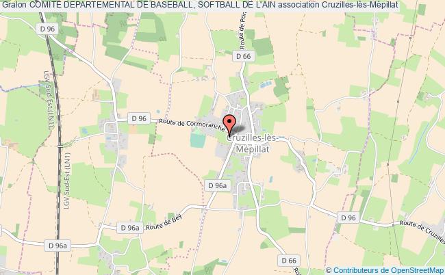 plan association Comite Departemental De Baseball, Softball De L'ain Cruzilles-lès-Mépillat